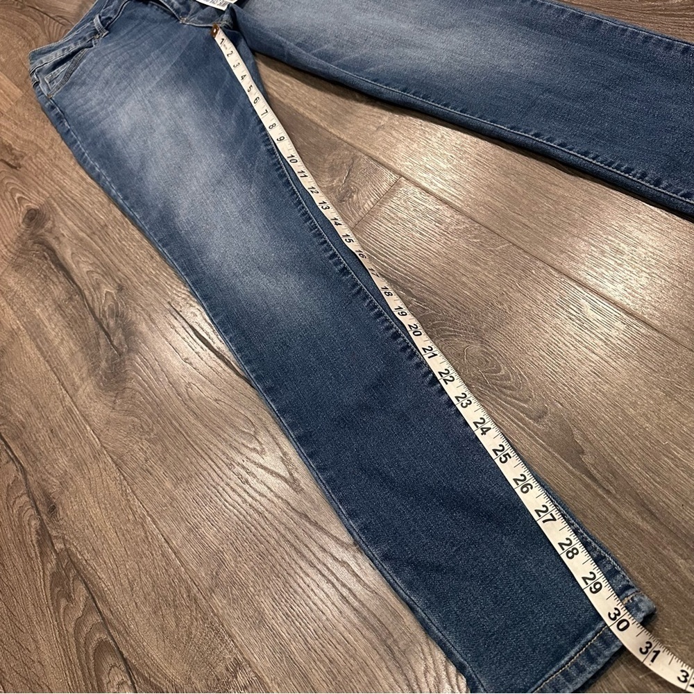 New D. Jeans High Waist Baby Rolled Skinny Jeans 8 Stretch Medium Wash Safira - Picture 8 of 10